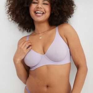 Aerie Purple Comfort Bra Seamless Full Coverage